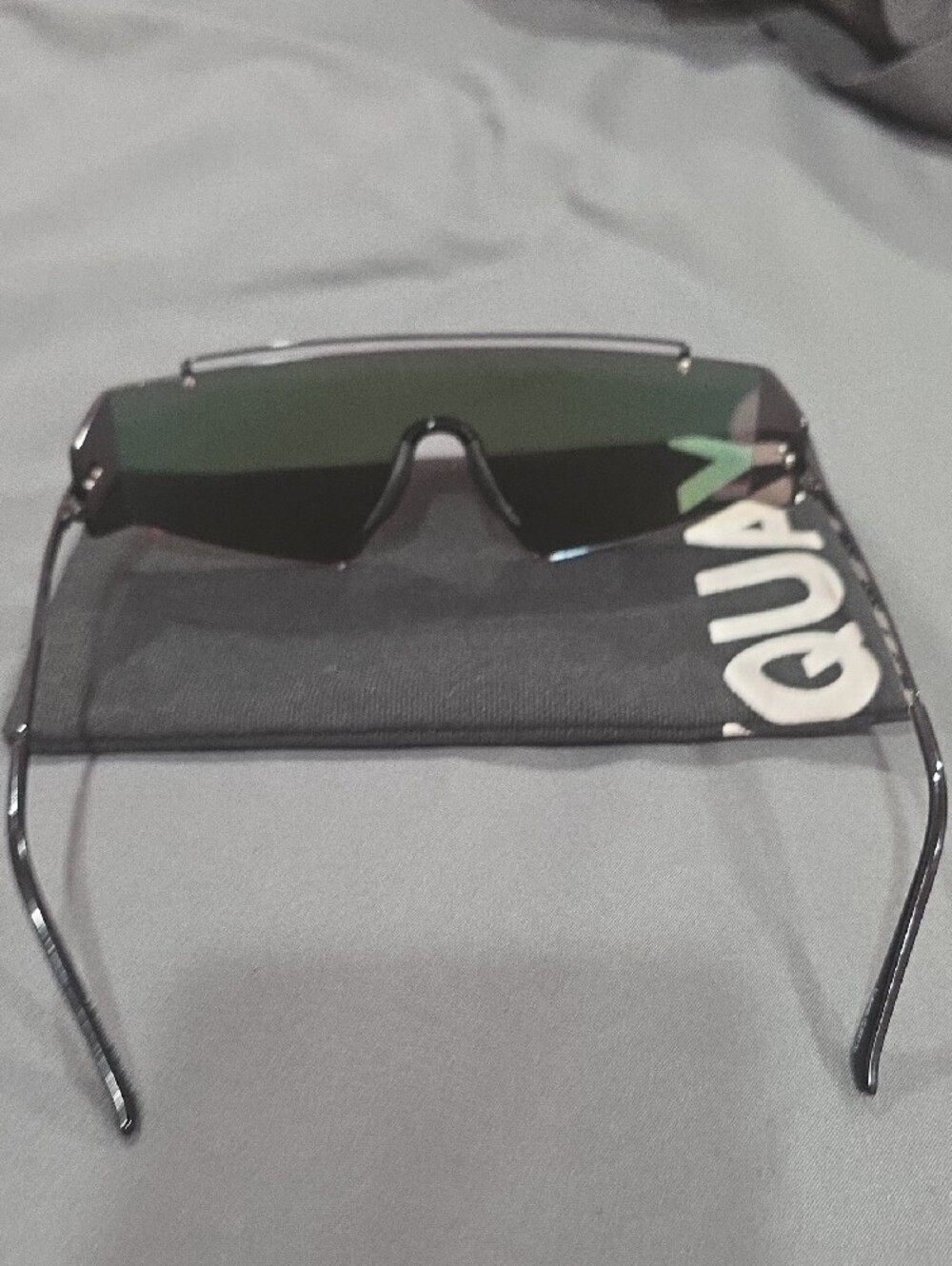 Quay Australia Shield Sunglasses in Purple Gradient - Picture 7 of 12